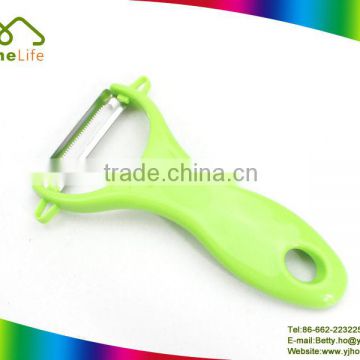 New design FDA stainless steel metal PP plastic multi-function vegetable peeler, fruit peeler