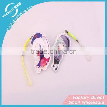 No minimum custom logo acrylic keychain