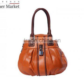 Handbag With Long and Adjustable Strap Handbags Italian Bags Genuine Leather Florence Leather Fashion photo-3