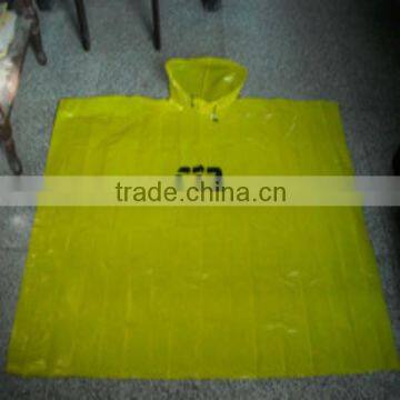 foldable PE logo printed raincoat