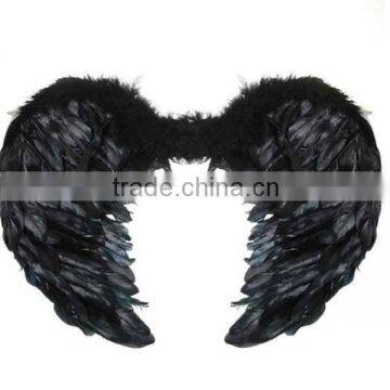 Black red white Halloween Christmas Festival Celebration Party Show feather wing