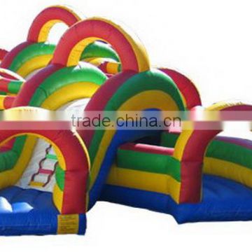 inflatable rainbow playground