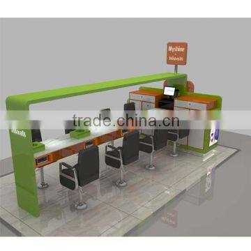 Newly made mall nail table modern manicure table eye nail kiosk