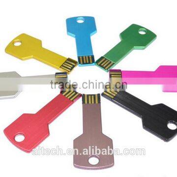 Key Shape Usb Flash Drive, Metal Key Usb, Promotional Gift Usb Key With Life Warranty
