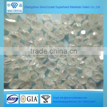 Sino-crystal 1.0-4.5mm synthetic diamond white CVD HPHT rough synthetic diamond india