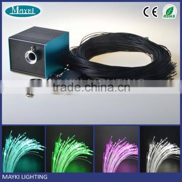 Fiber optic deck lighting fiber optic outdoor lighting with 5W LED light engine and black PVC sheathed sheathed fiber cables