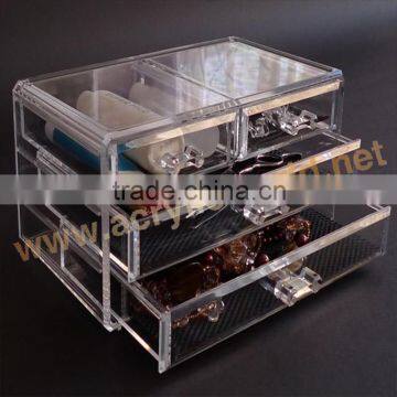 injection 6 drawer acrylic makeup organizer/countertop cosmetic display/container store acrylic makeup organizer