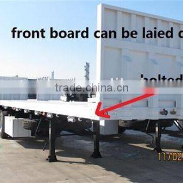 2 Axle Flatbed Interlink / Tandem Flatbed Semi Trailer for Sale photo-3