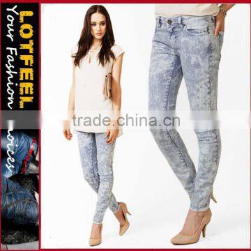 Acid Wash women Skinny Jeans (LOTX229)