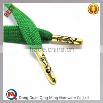 Gold Custom Logo Cord Tip Cord End Aglet
