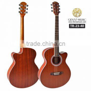 The rose musical instruments 40 " full sapele acoustic guitar 2340