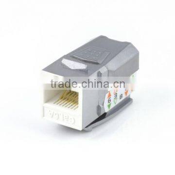 Network Solution Cat 6A 90Degree RJ45 8P8C UTP Modular Keystone Jacks photo-2