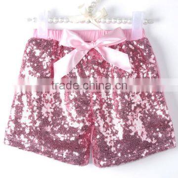 Fashion new design girls summer shorts wholesale sequin baby shorts in children's shorts