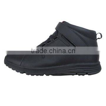 High collar black men casual shoes 2016