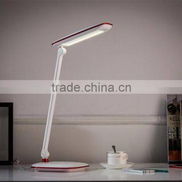 Aluminium LED desk lamp with 5-level Touch Dimmable rechargeable Reading Table Lamp LED