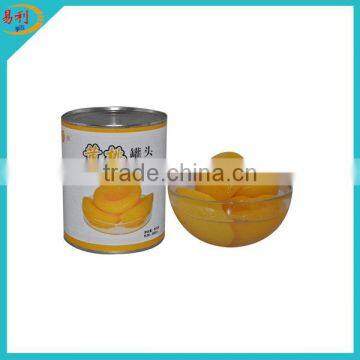 425g yellow peach in cans with syrup