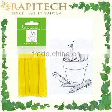 4 Inch Yellow Gardening Plastic Plant Tag Plant Label Plant Growing Marker