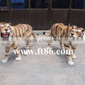 Talking unstuffed animals novelty lifelike forest wild animals model toys tiger