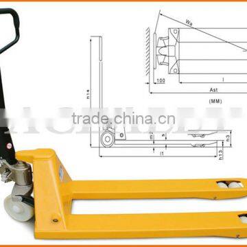 China supplier wonderful Customized 2-3 tons PU wheel Manual Forklift/Hand Pallet Truck
