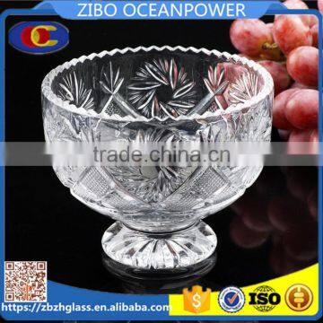 clear ice cream cup glass bowl