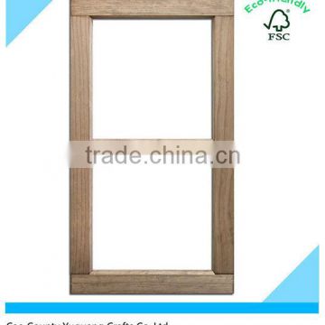 Custom 2 Pane Weathered Wood Window Frame