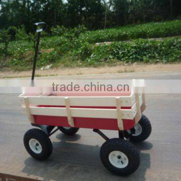 Children wooden toy wagon cart with 150KG loading capacity TC4201