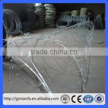 2016 spiral barbed wire/military barbed wire(guangzhou factory)