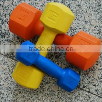 Wholesale factory price sport plastic dumbell