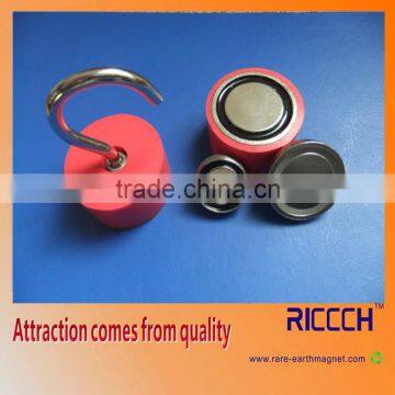 Strong Neodymium Rubber Cover Magnetic Hook photo-4