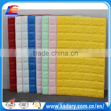 Hotsale EVA Material Waterproof Fireproof Administration 3D foam wallpaper