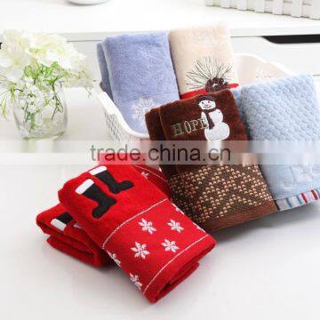 High Quality Cotton Baby Face Towel With Christmas Cartoon Pattern Towels photo-4