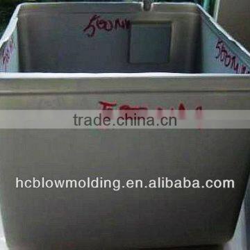 OEM Blow Molding Plastic Litter Basket Receive Garbage Barrels Street Litter Bin photo-5