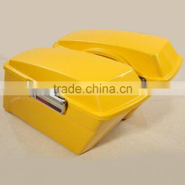 Vivid Yellow Saddlebags & keys For Touring Road Glide King 1994-2013 12