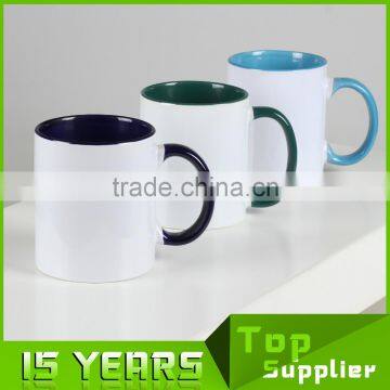 China Sublimation Blanks Wholesaler 11oz Inner Color Ceramic Sublimation Printing Mugs photo-3