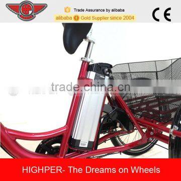 250W 26 Inch Alloy Electric Tricycle, 3 Wheel Electric Bike For Adult (EL08L) photo-5