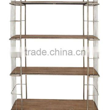4-Tier Floor Wheel Metal Storage Rack photo-2