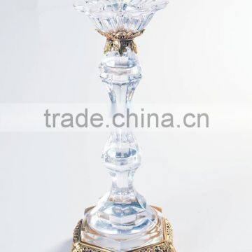 Home Decoration Italian Style Brass with Crystal Candlestick/Candleholder (BF01-0244)