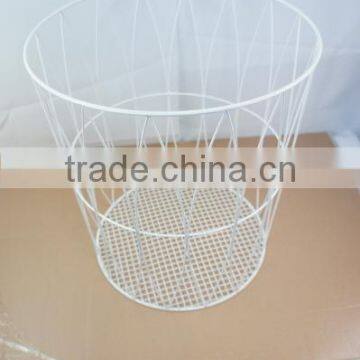 Round Wire Laundry Basket, Arc Pattern photo-3