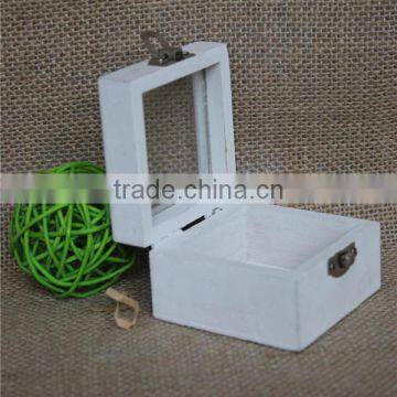Small Handmade Wooden Keepsake Box With Clear Lid photo-3