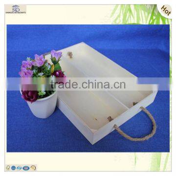 Super Large Fsc Certified 2 Grids Compartments Wooden Tray photo-5