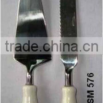 Cake Cutter & Server With Ceramic handle