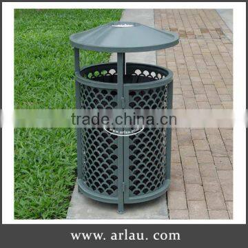 Arlau outdoor metal wire trash bin garden