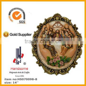 Resin Wall Plaque Last Supper Sculpture Christmas Home Decoration photo-5