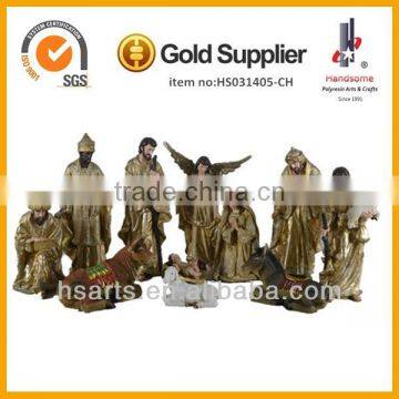 new design,2014,18'',christmas nativity sets indoor,colorful nativity set,nativity set decoration