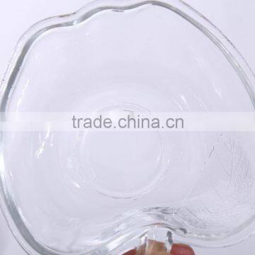 Apple Shaped Decorative Cheap Clear Glass Christmas Candy Jar photo-6