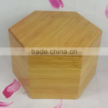 Competitive Bamboo diamond shape human urn with low price