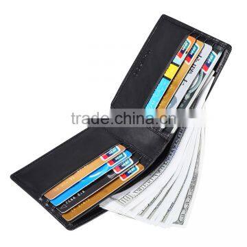 Tianhooo RFID Blocking Minimalist Genuine Leather Slim Front Pocket Wallet photo-3