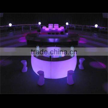 Modern Colorful IIIuminate LED Bar Counter With a Complete Circle photo-4