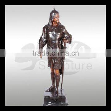 high quality western life size outdoor soldier statues for sale