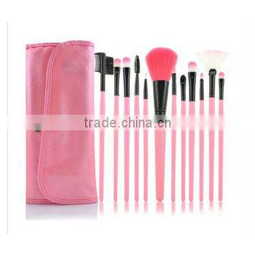 Pink Makeup Brushes Set 12 pcs Makeup Tool Kits with Pink Makeup Bag